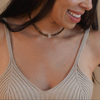 Tiger’s Eye + Herkimer Diamond Choker