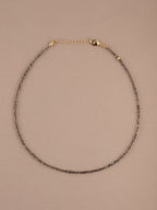 Black Herkimer Diamond Micro Choker
