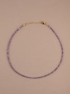 Amethyst Birthstone Microchoker – Aquarius