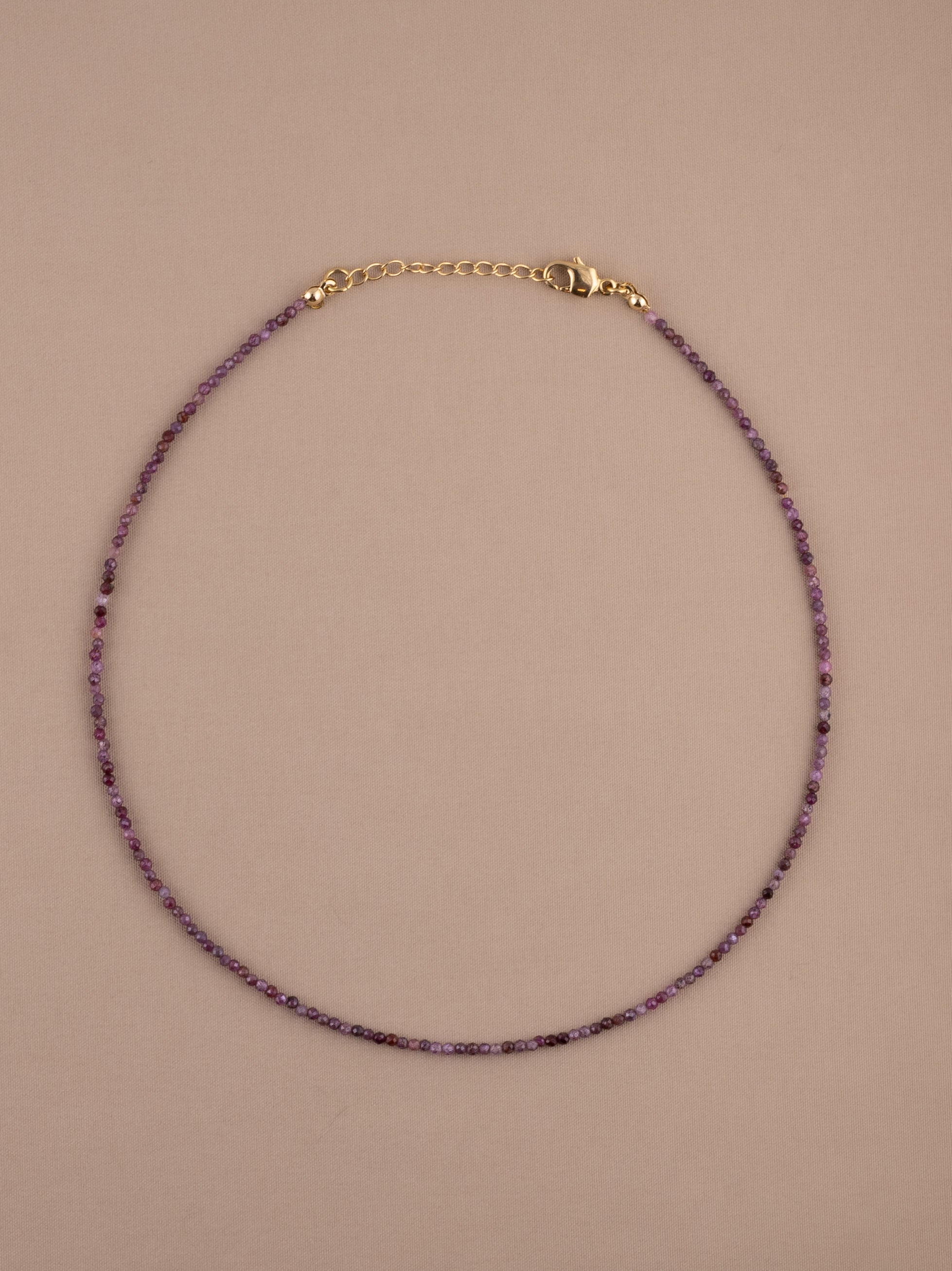 Ruby Birthstone Microchoker – Cancer