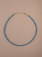 Blue Apatite Birthstone Microchoker – Gemini