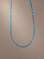 Blue Apatite Birthstone Microchoker – Gemini