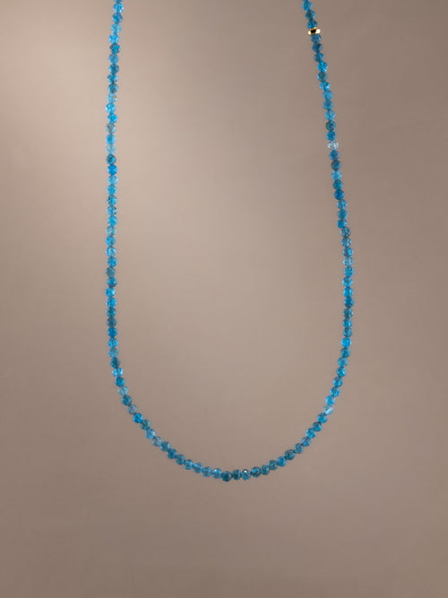 Blue Apatite Birthstone Microchoker – Gemini