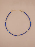 Lapis Lazuli + Aquamarine Choker