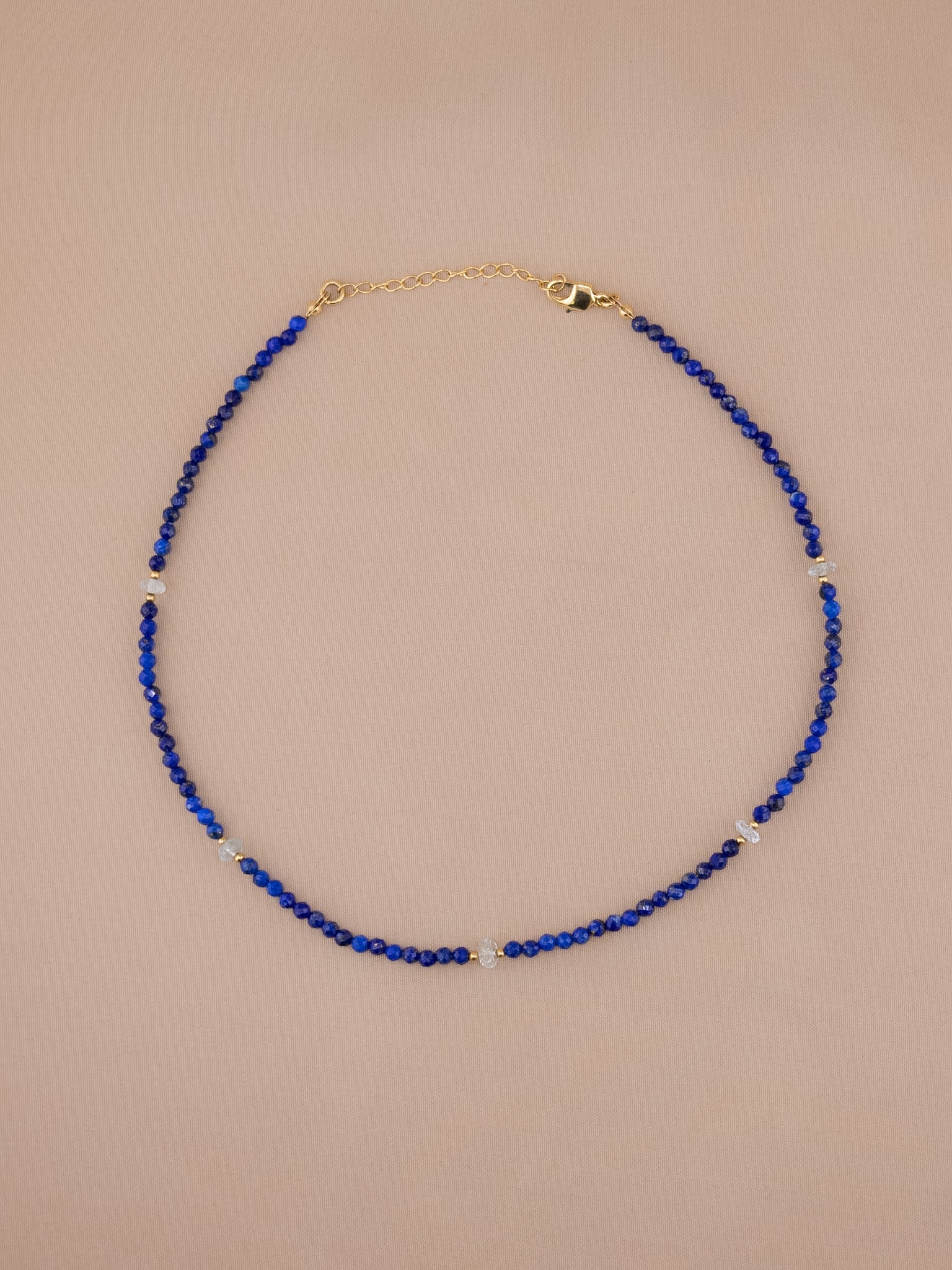 Lapis Lazuli + Aquamarine Choker