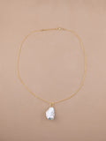 Baroque Pearl Pendant in Chain