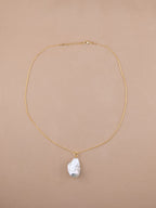 Baroque Pearl Pendant in Chain