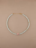 Jade + Rhodochrosite Choker