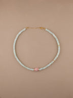 Jade + Rhodochrosite Choker