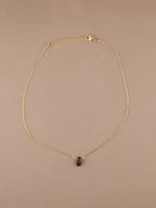 Watermelon Tourmaline in Chain