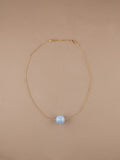 Aquamarine Sphere in Chain