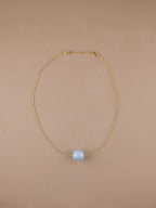 Aquamarine Sphere in Chain