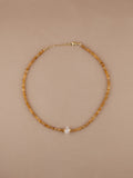 Citrine + Herkimer Diamond Choker