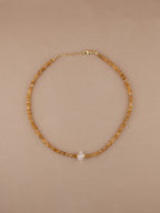 Citrine + Herkimer Diamond Choker