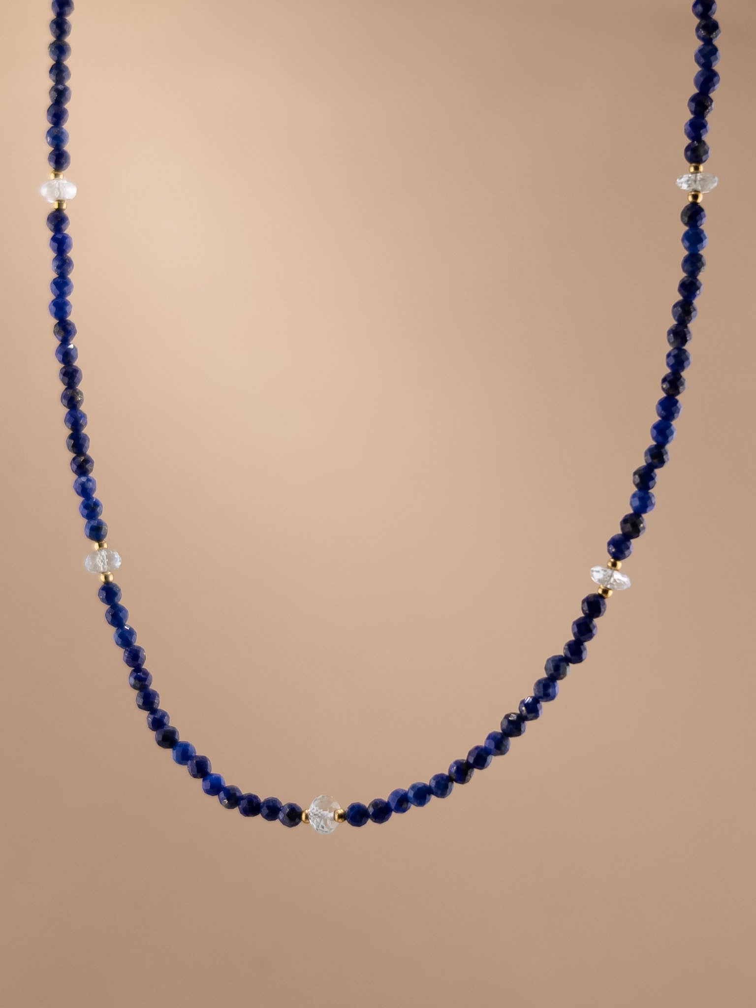 Lapis Lazuli + Aquamarine Choker