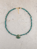 Turquoise + Emerald Necklace