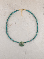 Turquoise + Emerald Necklace
