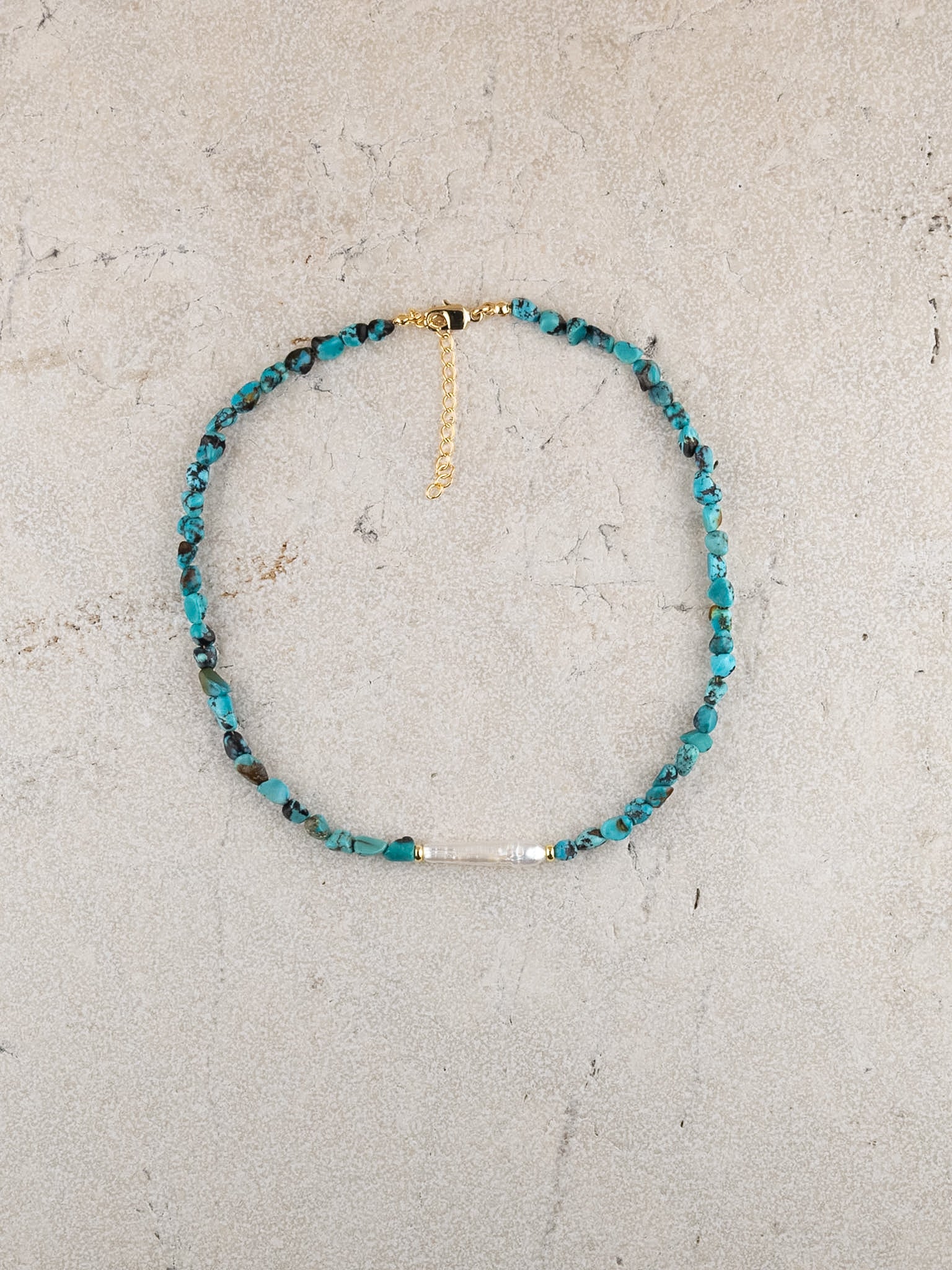 Turquoise + Freshwater Stick Pearl
