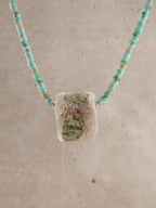 Turquoise + Raw Watermelon Tourmaline
