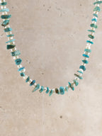 Turquoise + Pearl Choker