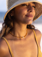 Citrine + Herkimer Diamond Choker