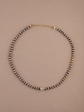 Tigers Eye + Pearl+ Herkimer Diamond Choker