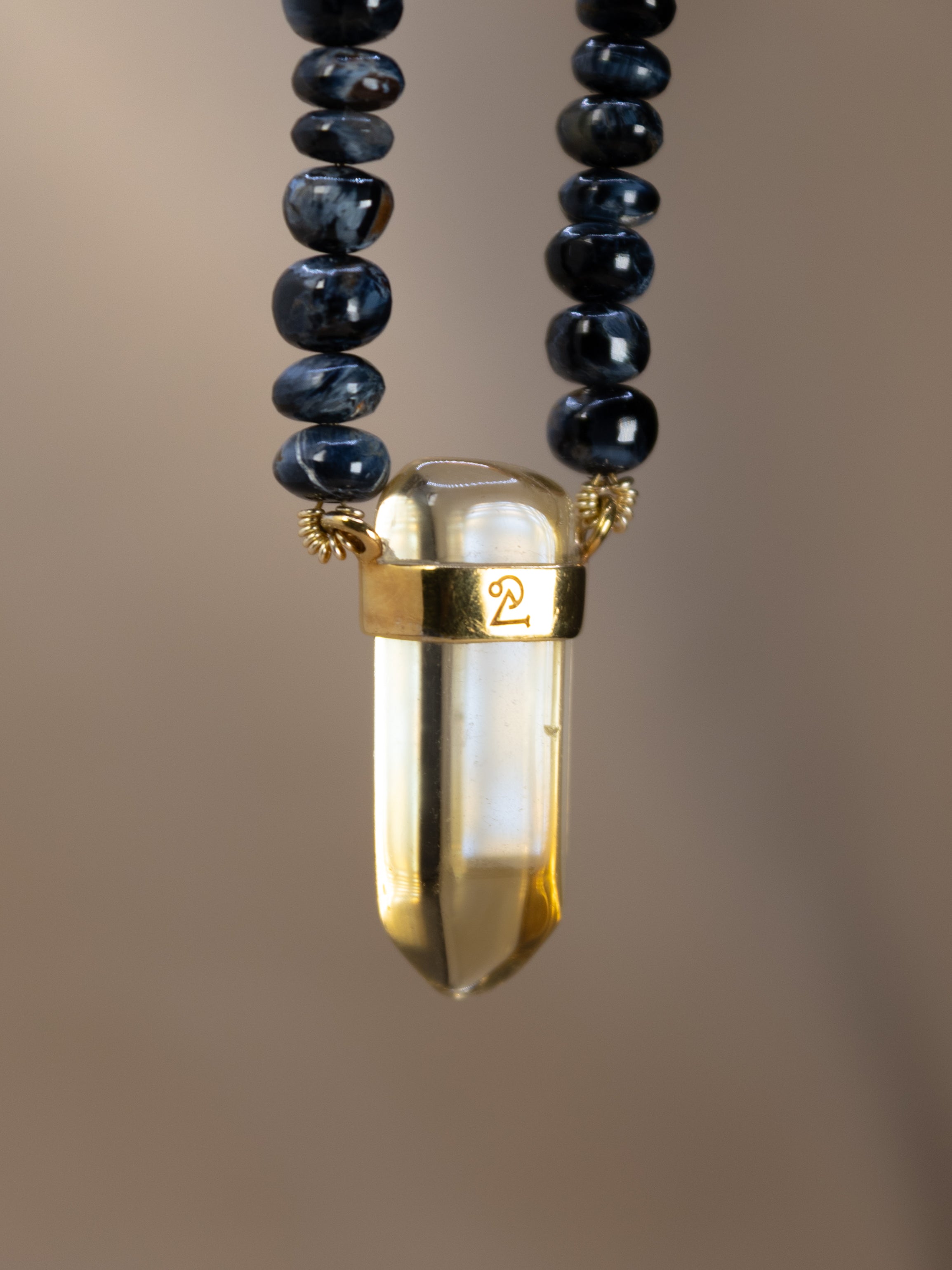 Pietersite + Citrine Necklace