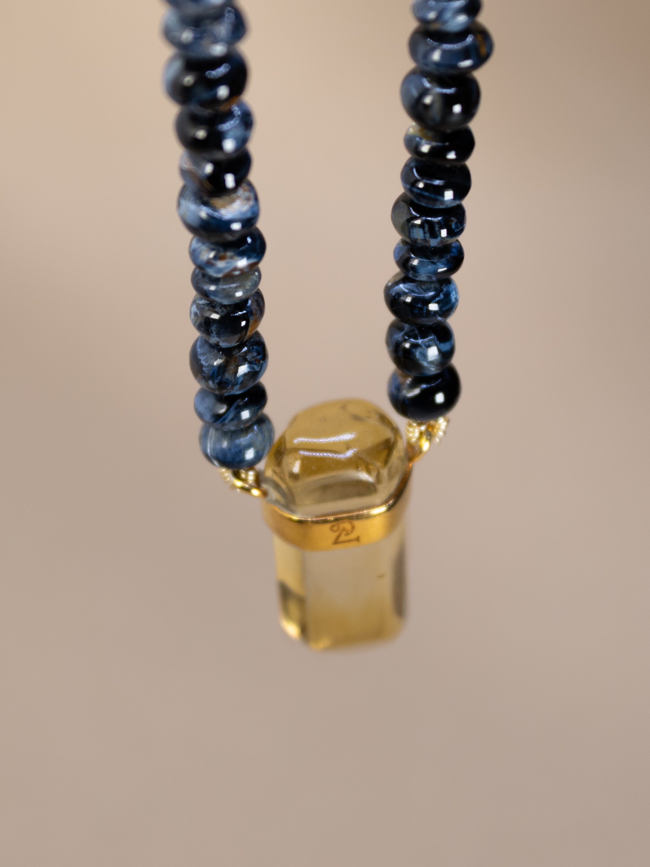 Pietersite + Citrine Necklace