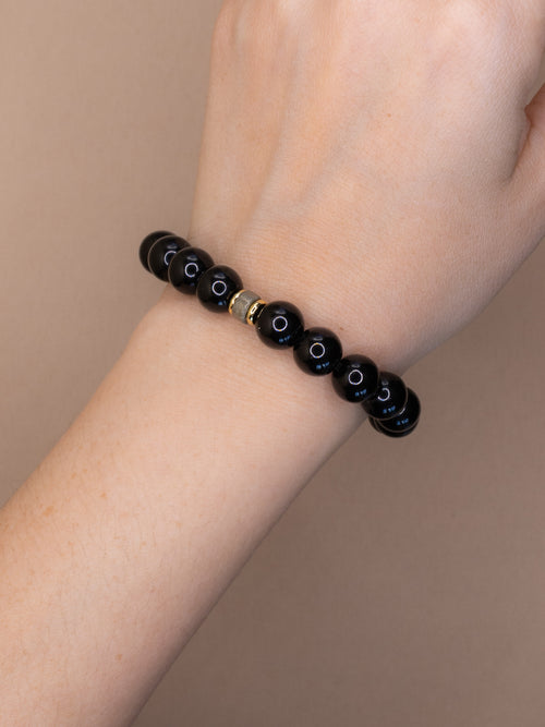 Black Tourmaline + Pyrite Bracelet