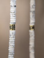 Howlite + Pyrite Beaded Necklace