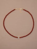 Carnelian + Herkimer Diamond Choker
