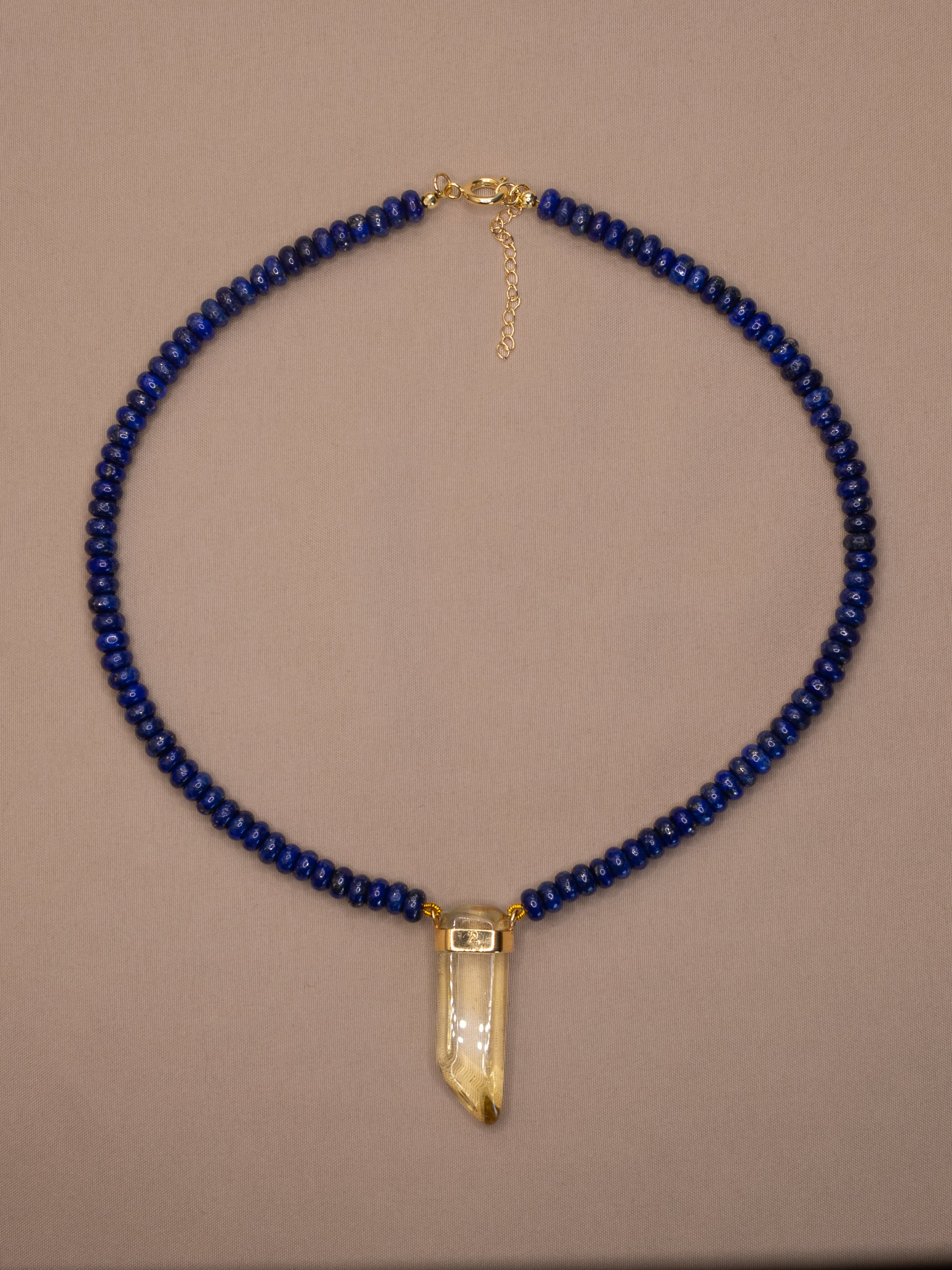 Lapis Lazuli + Citrine Necklace