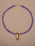 Charoite + Citrine Necklace