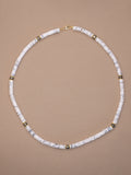 Howlite + Pyrite Beaded Necklace