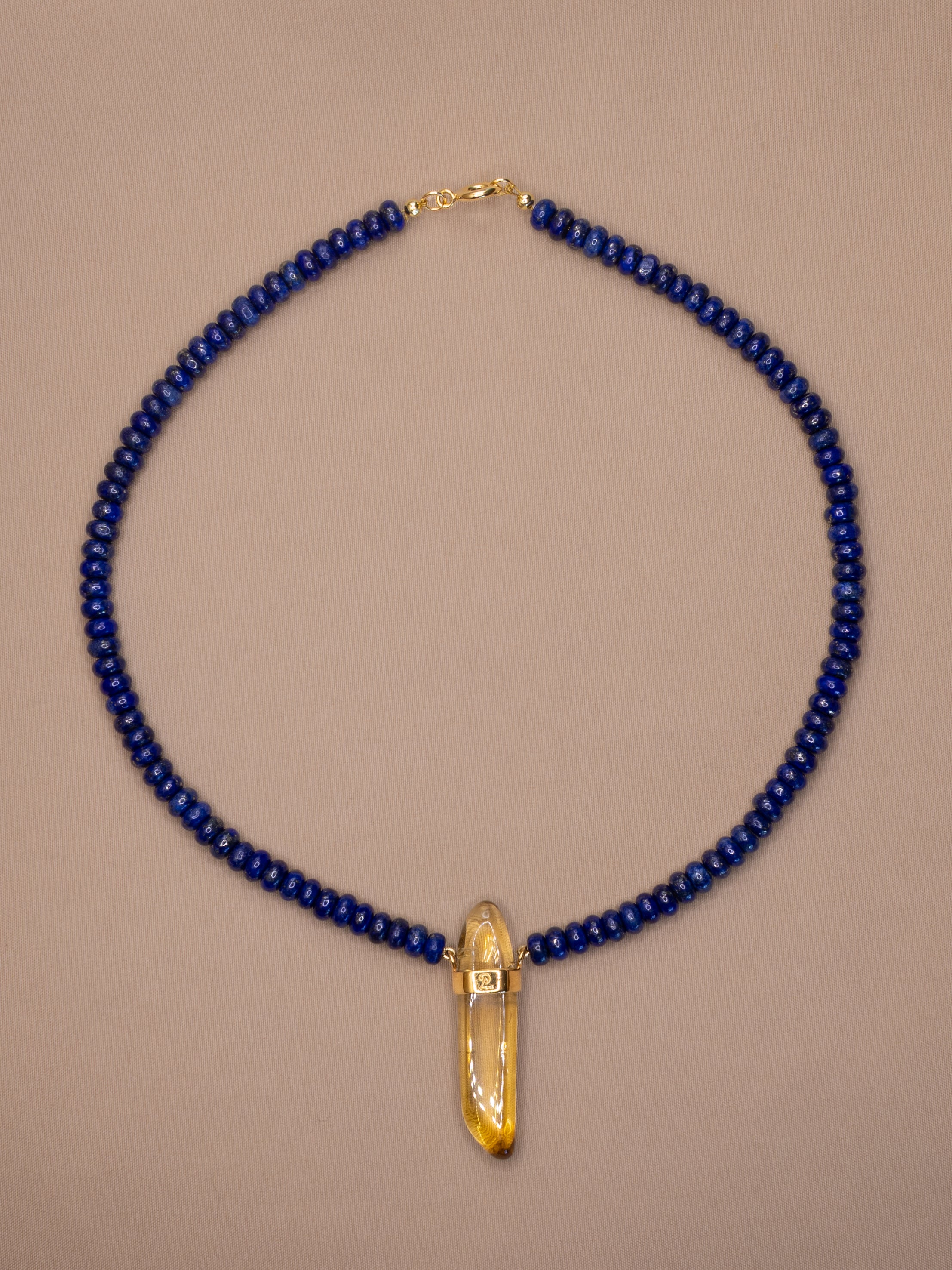 Lapis Lazuli + Citrine Necklace