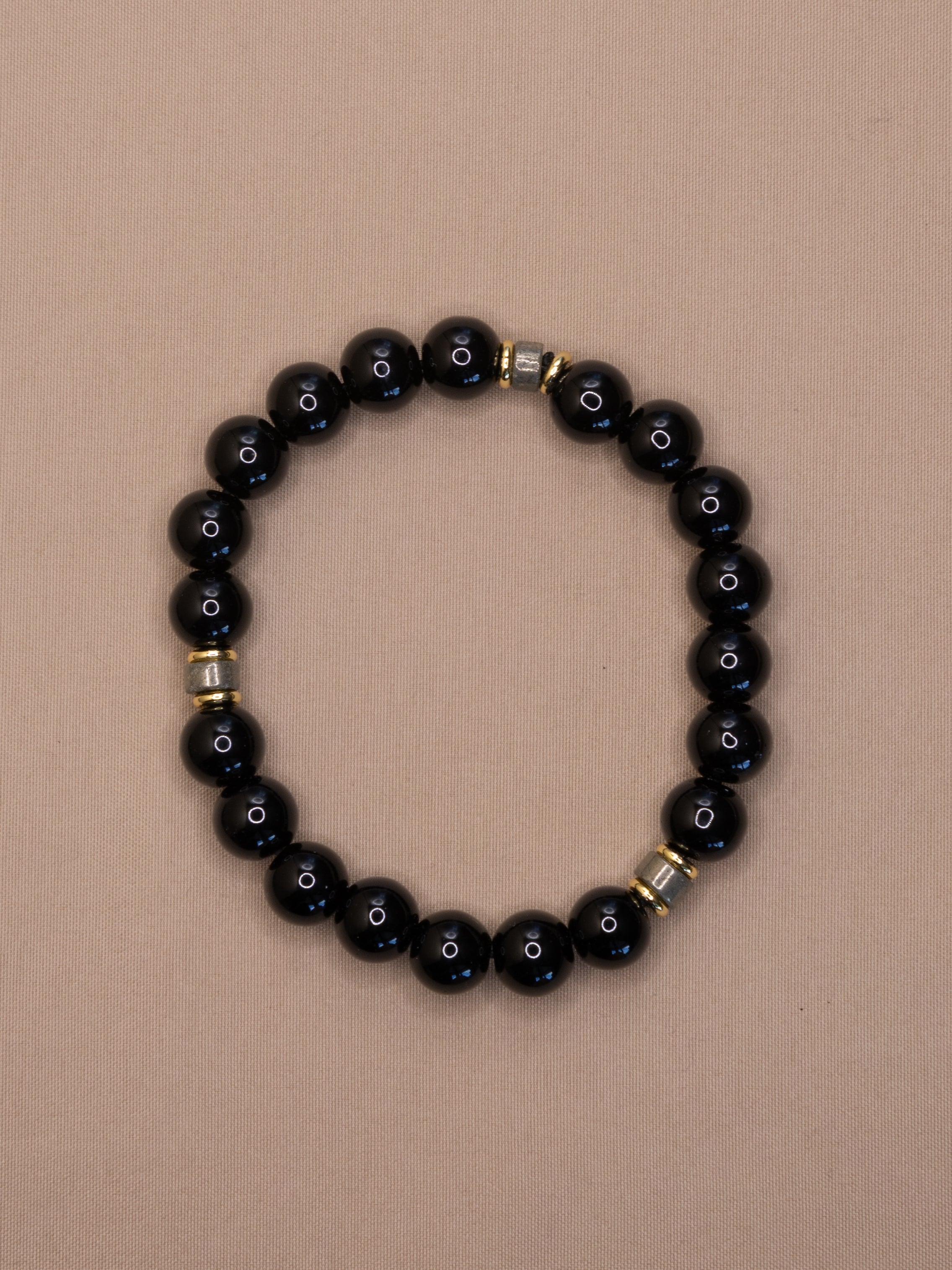 Black Tourmaline + Pyrite Bracelet