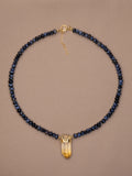 Pietersite + Citrine Necklace