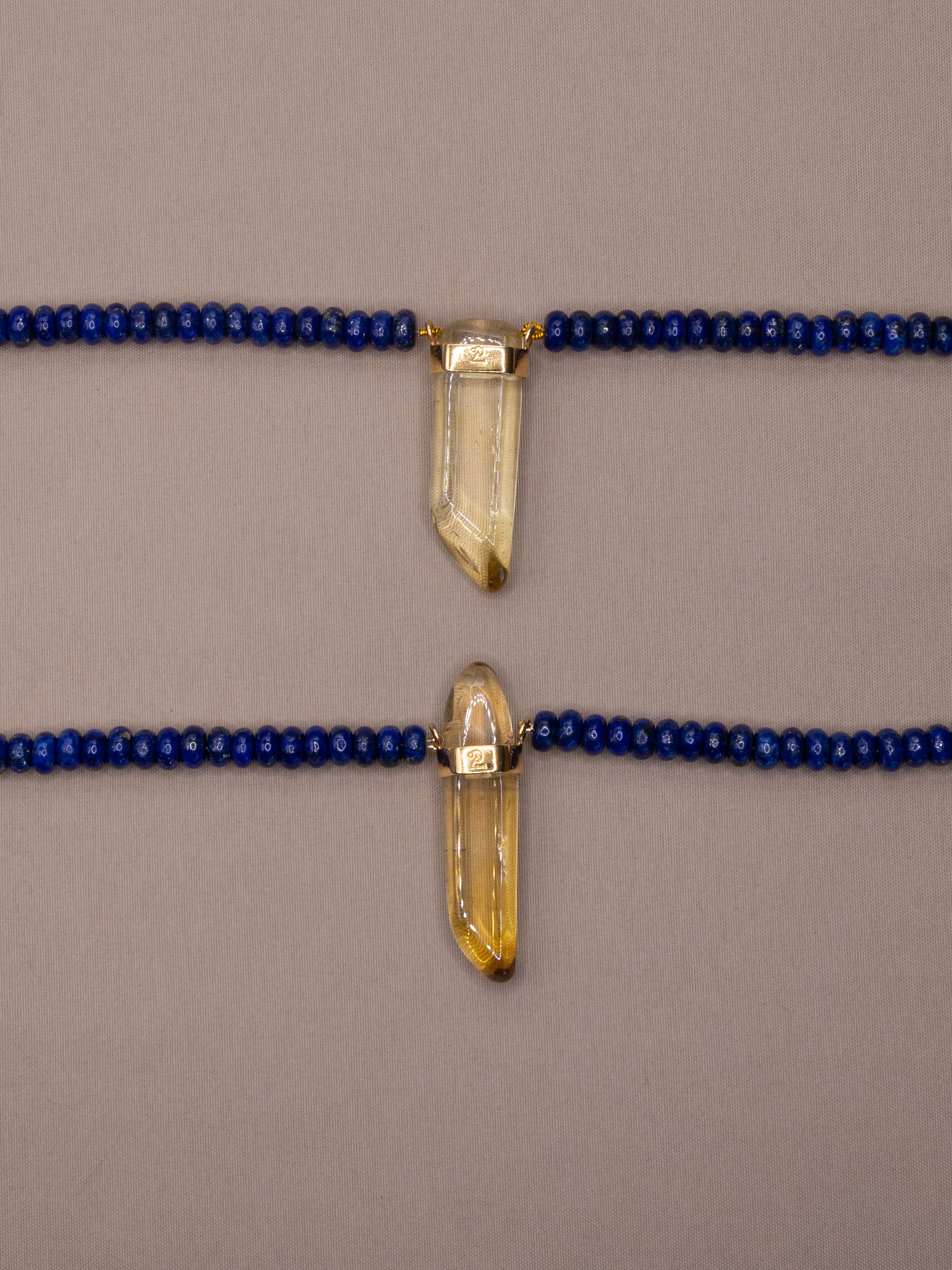 Lapis Lazuli + Citrine Necklace