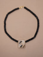 Black Tourmaline + Raw Quartz Necklace