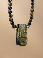 Blue Tiger’s Eye + Tourmaline Necklace