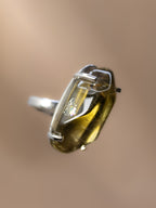 Polished Citrine Power Ring (Silver)