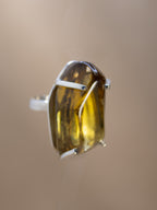 Polished Citrine Power Ring (Silver)