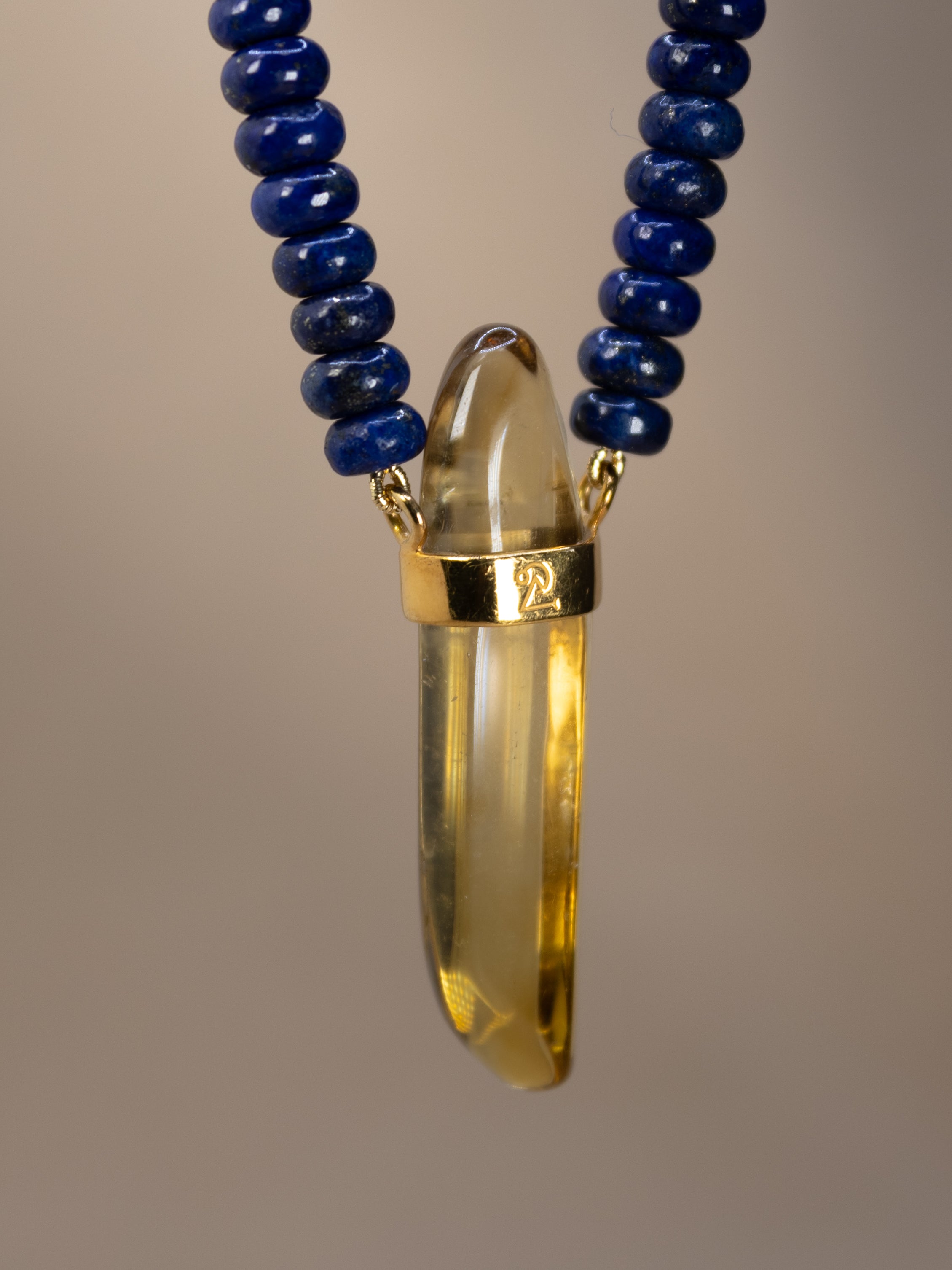 Lapis Lazuli + Citrine Necklace