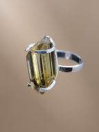 Polished Citrine Power Ring (Silver)