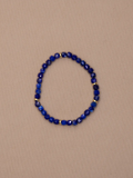 Faceted Lapis Lazuli Bracelet