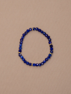 Faceted Lapis Lazuli Bracelet