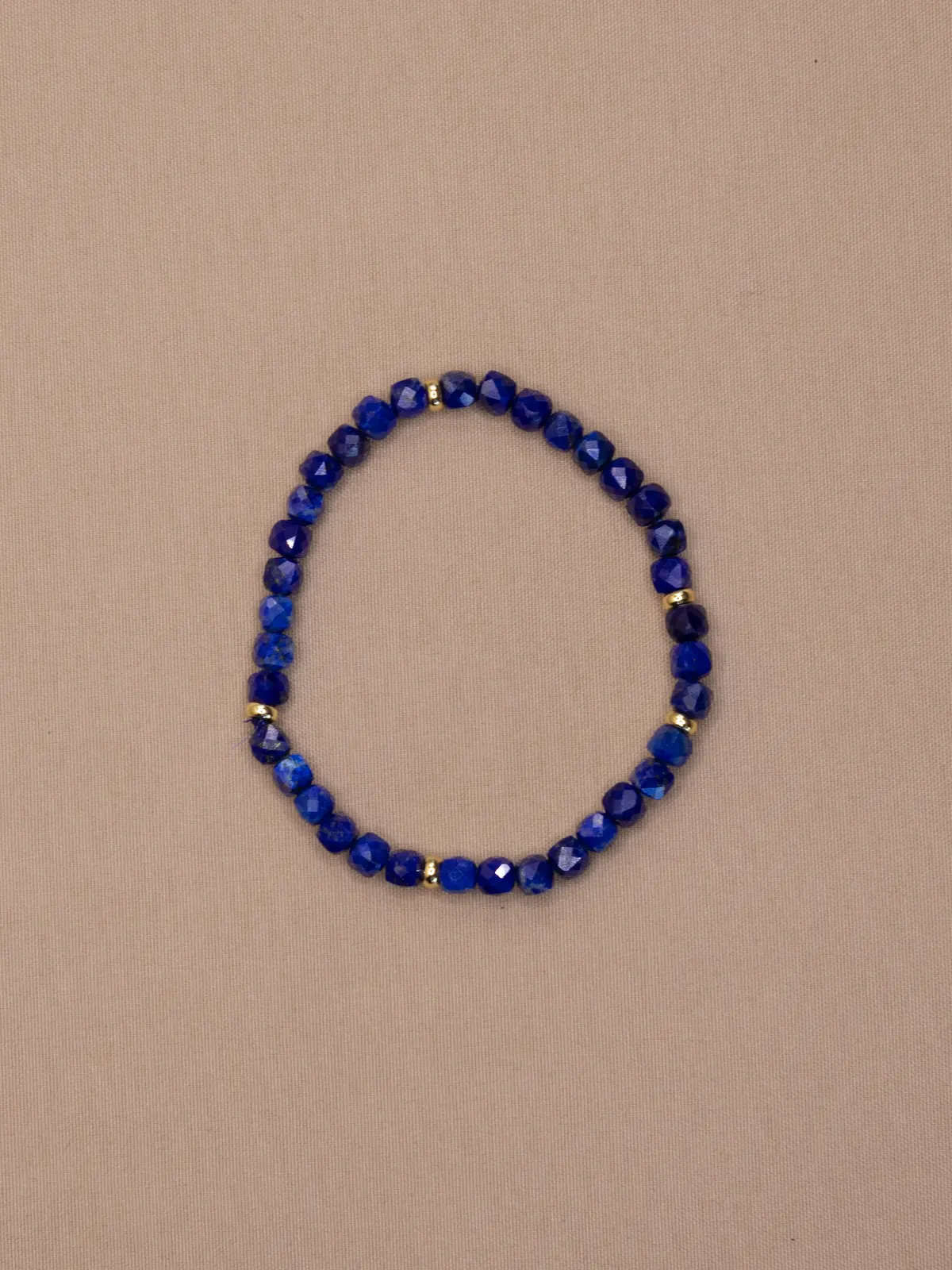 Faceted Lapis Lazuli Bracelet