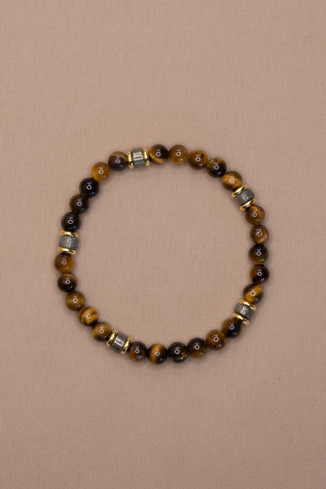 Tiger’s Eye + Pyrite Bracelet