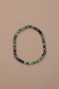 Faceted Ruby Zoisite Bracelet